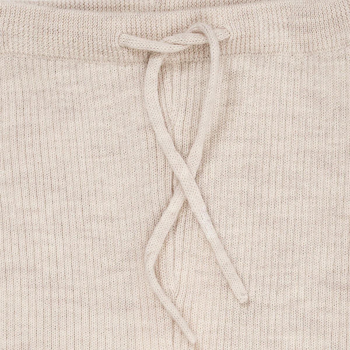 Copenhagen Colors - merino classic rib legging - pale cream melange - Afbeelding 3