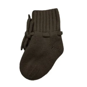 Babyslofjes van merinowol - bruin