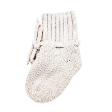 Babyslofjes van merinowol - offwhite