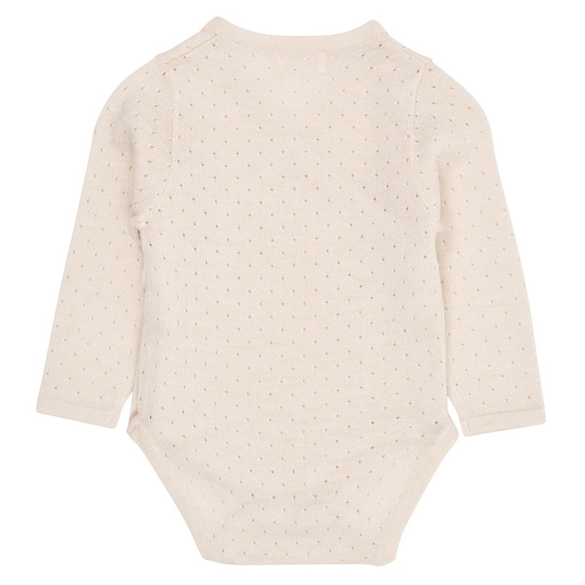 Copenhagen Colors - merino wollen overslag romper - crème - Afbeelding 4