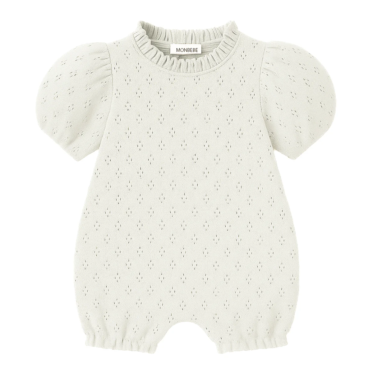 Monbebe - Bli Eyelet suit - ivory