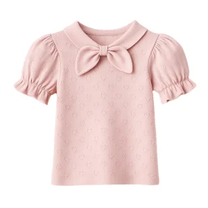 Monbebe - bow tie tee - pink