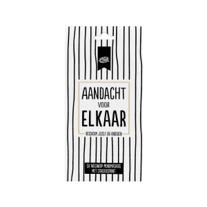 100% Leuk Mondmasker 5 stuks - Wit met zwarte strepen