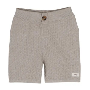 Baje Studio - knitted shorts Mozi - taupe gray