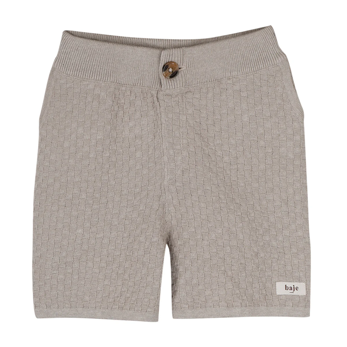 Baje Studio - knitted shorts Mozi - taupe gray