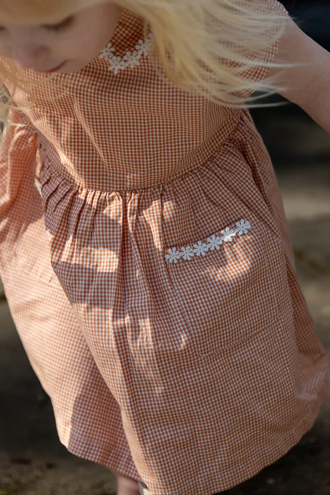 Gingersnaps - gingham dress Nery - brown - Afbeelding 5