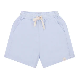 Navy Natural - linen shorts Niels - light blue