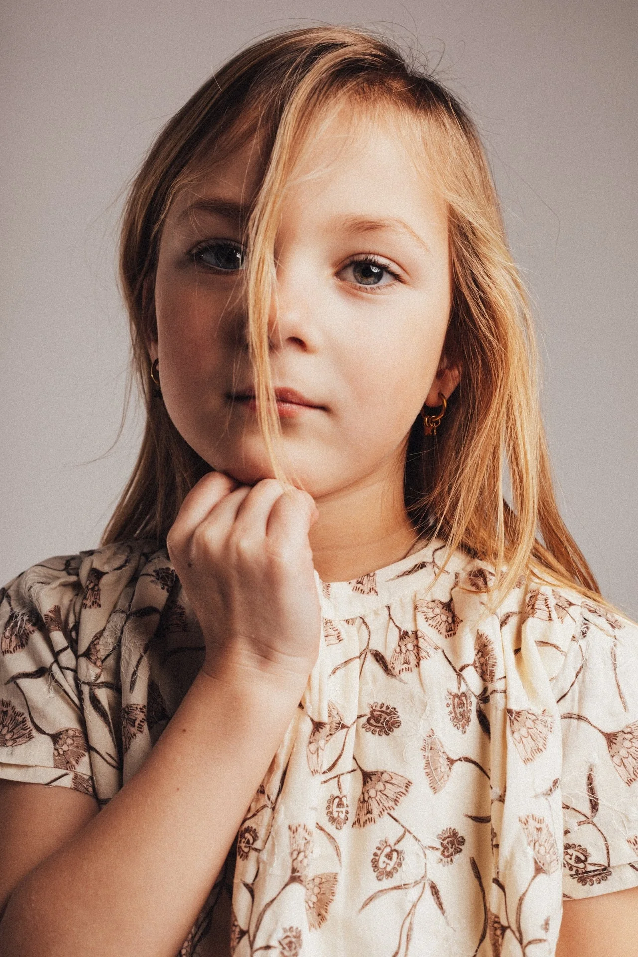 Baje Studio - flower blouse Nisa - crème oat - Afbeelding 3