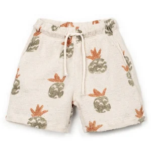 Play Up - pineapple printed embellished shorts - ecru