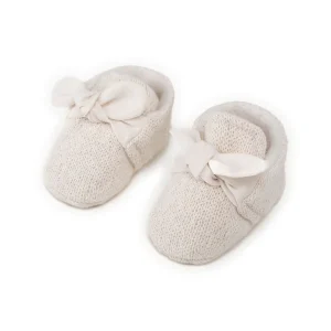 Play Up - newborn booties - pencil offwhite