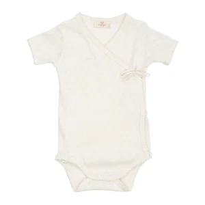 Copenhagen Colors - pointelle heart crossover body - cream