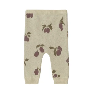 Knitted pants baby Prune - beige