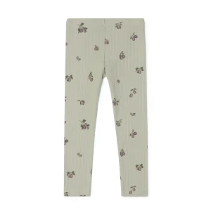 Rib legging Prune - green