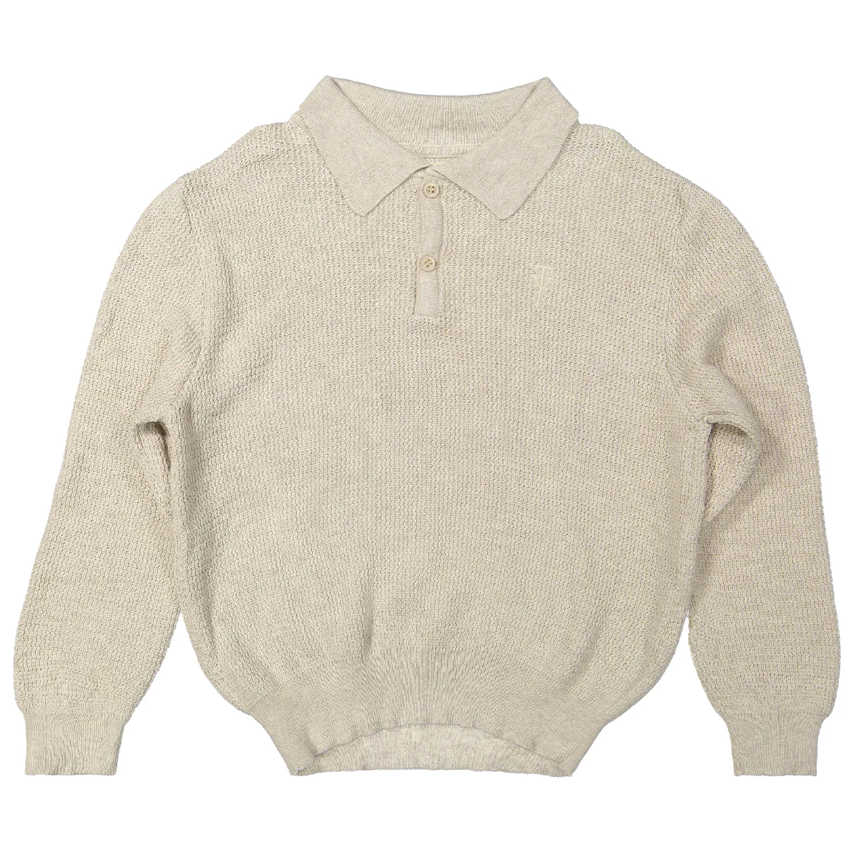 Two You Label - knitted polo Richie - oat