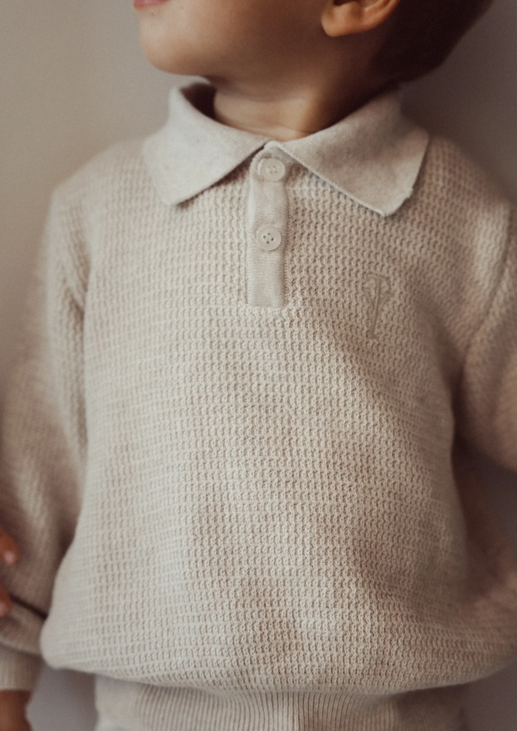 Two You Label - knitted polo Richie - oat - Afbeelding 3