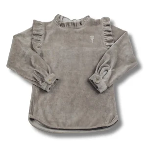 Two You Label - blouse River velvet rib - taupe