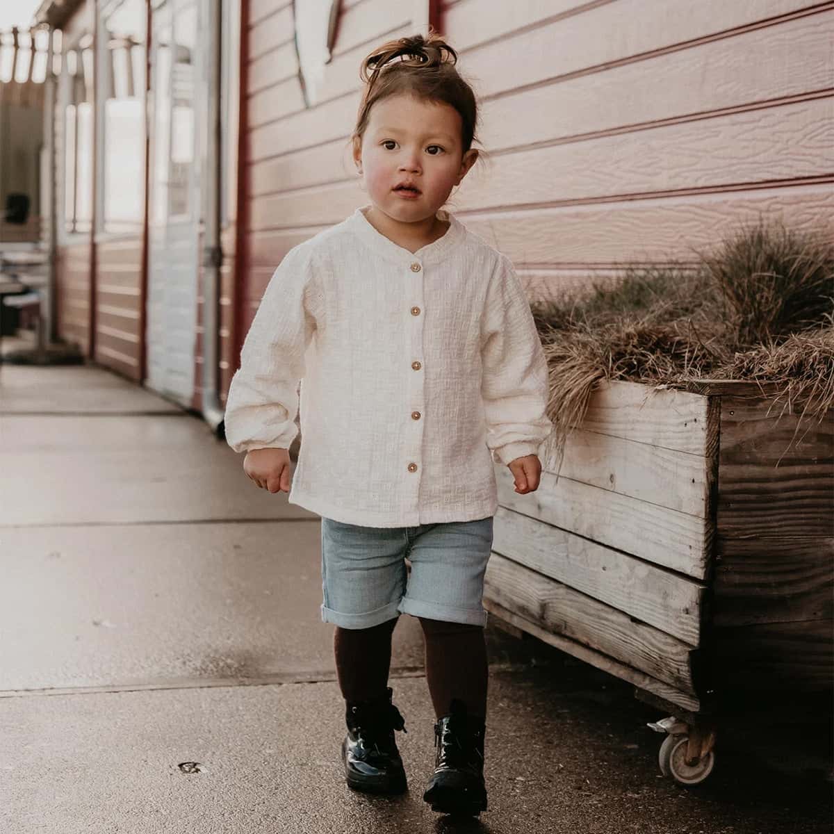 Riffle Amsterdam - jeans short rolled up - denim blue - Afbeelding 4