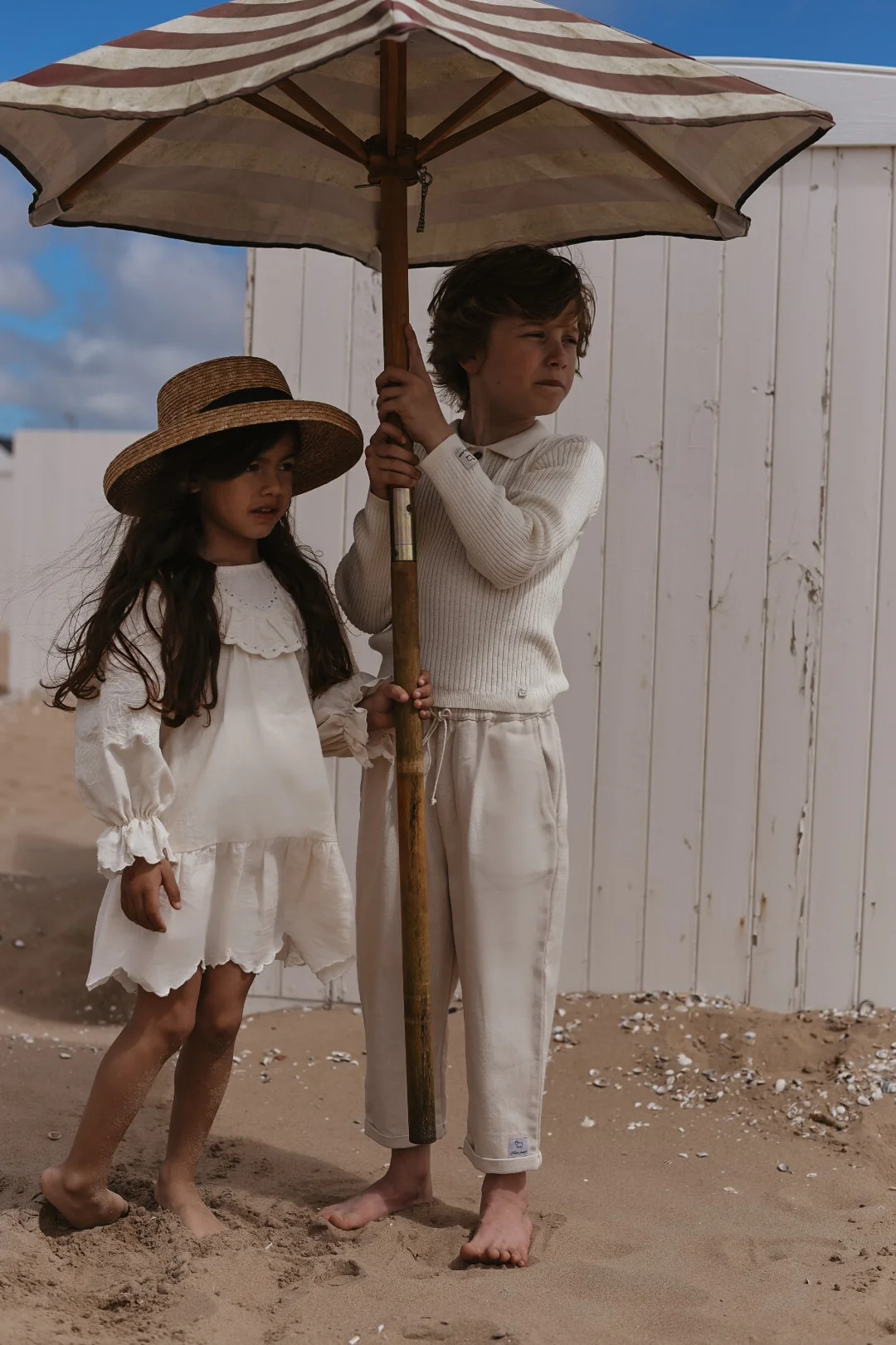 LRDM petits - dress Sophie - antique white - Afbeelding 8