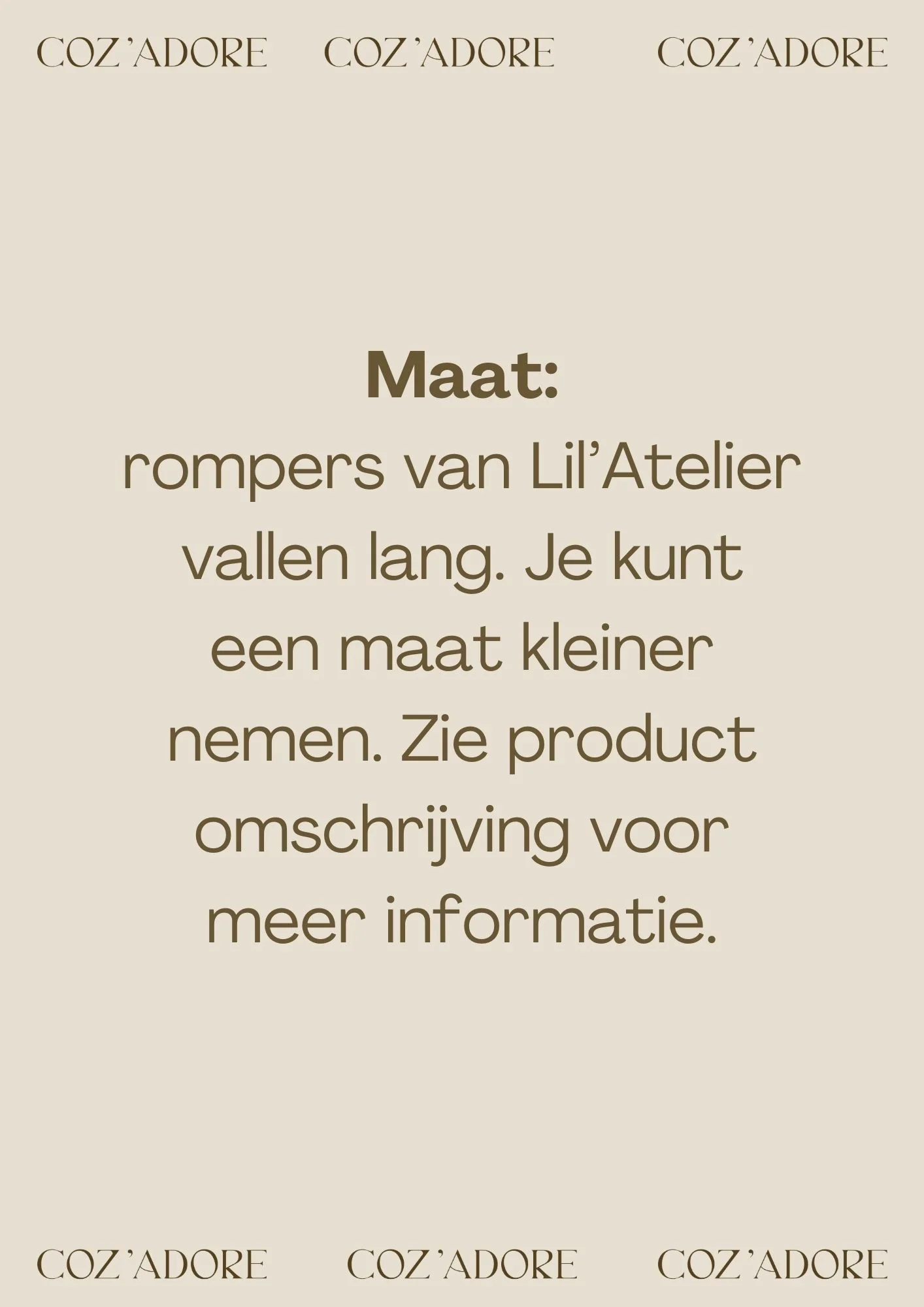 Lil'Atelier - body teddybear - coconut milk stripe - Afbeelding 6