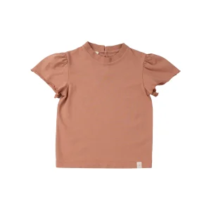 Navy Natural - ruffle top - cork