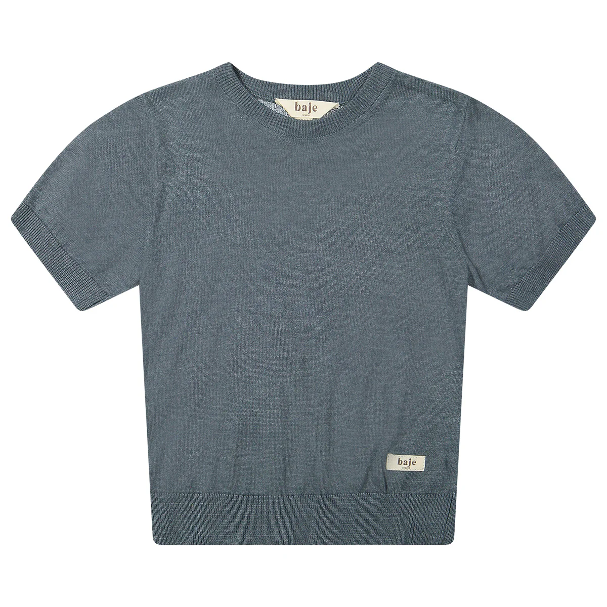 Baje Studio - knitted shortsleeve Salir - blue ocean - Afbeelding 2