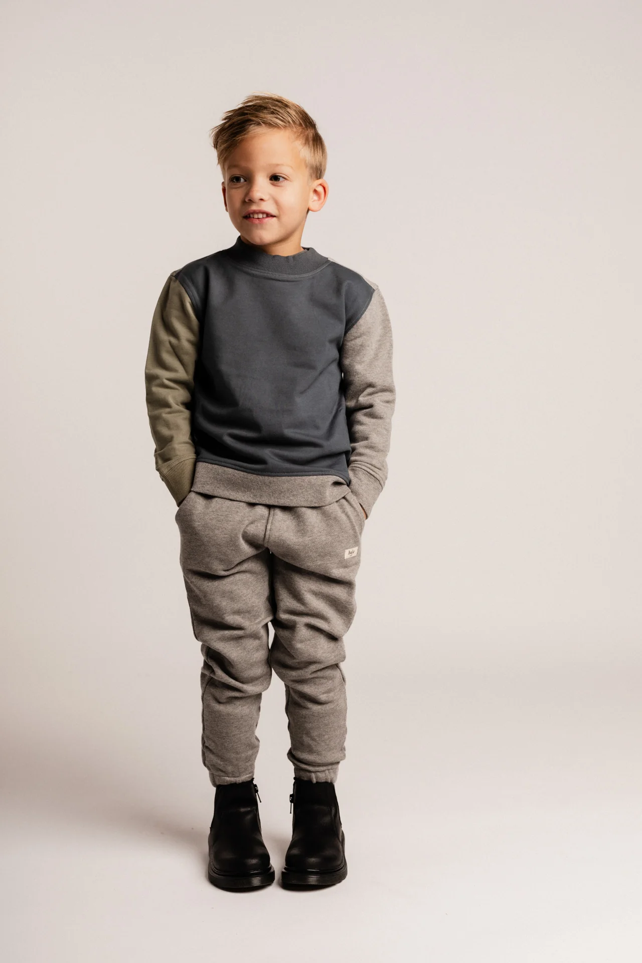 Baje Studio - sweater Savigny - blue multicolor - Afbeelding 4