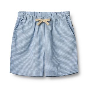 Wheat - seersucker shorts Cuba - blue stripe