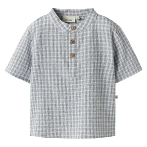 Lil'Atelier - woven shirt - coconut milk square