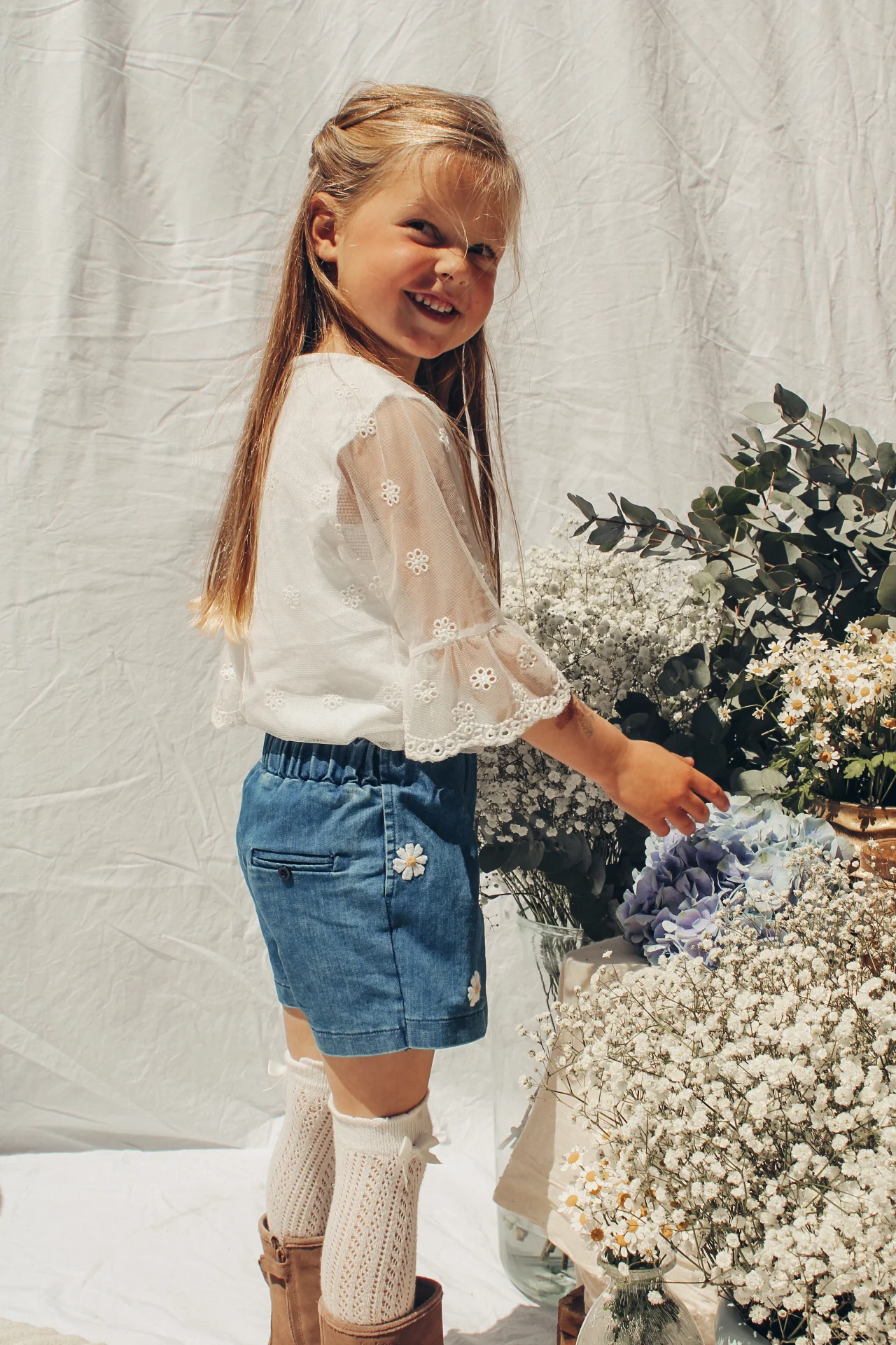 Two You Label - lace blouse Luna - white - Afbeelding 8