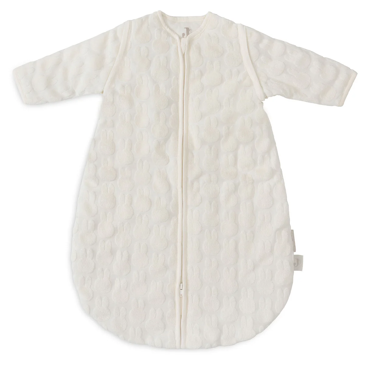 Newborn slaapzak Miffy Jacquard - afritsbare mouwen - ivory
