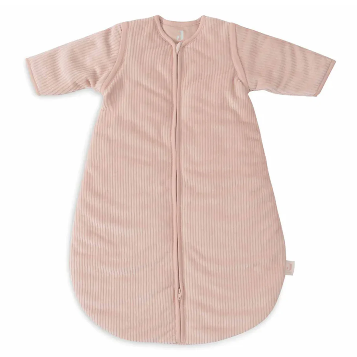 Slaapzak rib rond - afritsbare mouwen - wild rose - Afbeelding 2