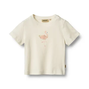 Wheat - Flamingo T-shirt Soffie - ivory