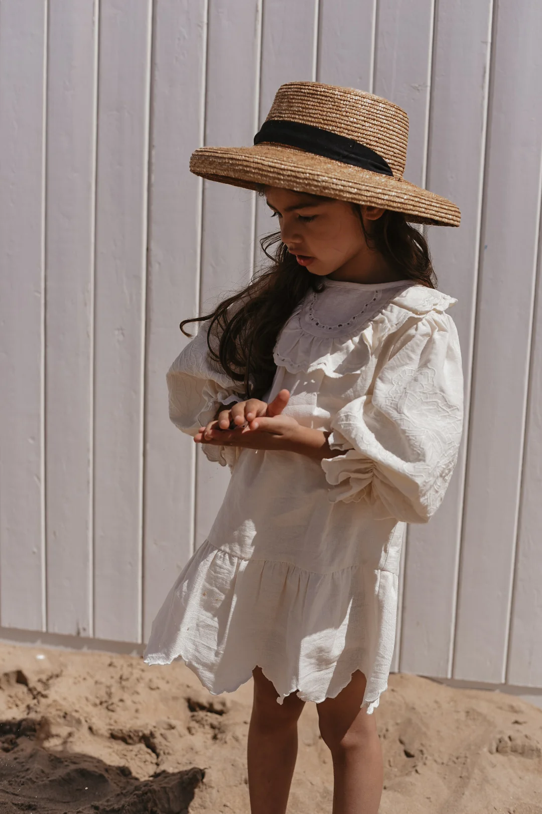 LRDM petits - dress Sophie - antique white - Afbeelding 3