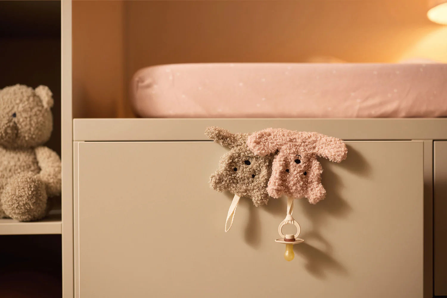 Speendoekje Teddy Bear ~ olive green - Afbeelding 3