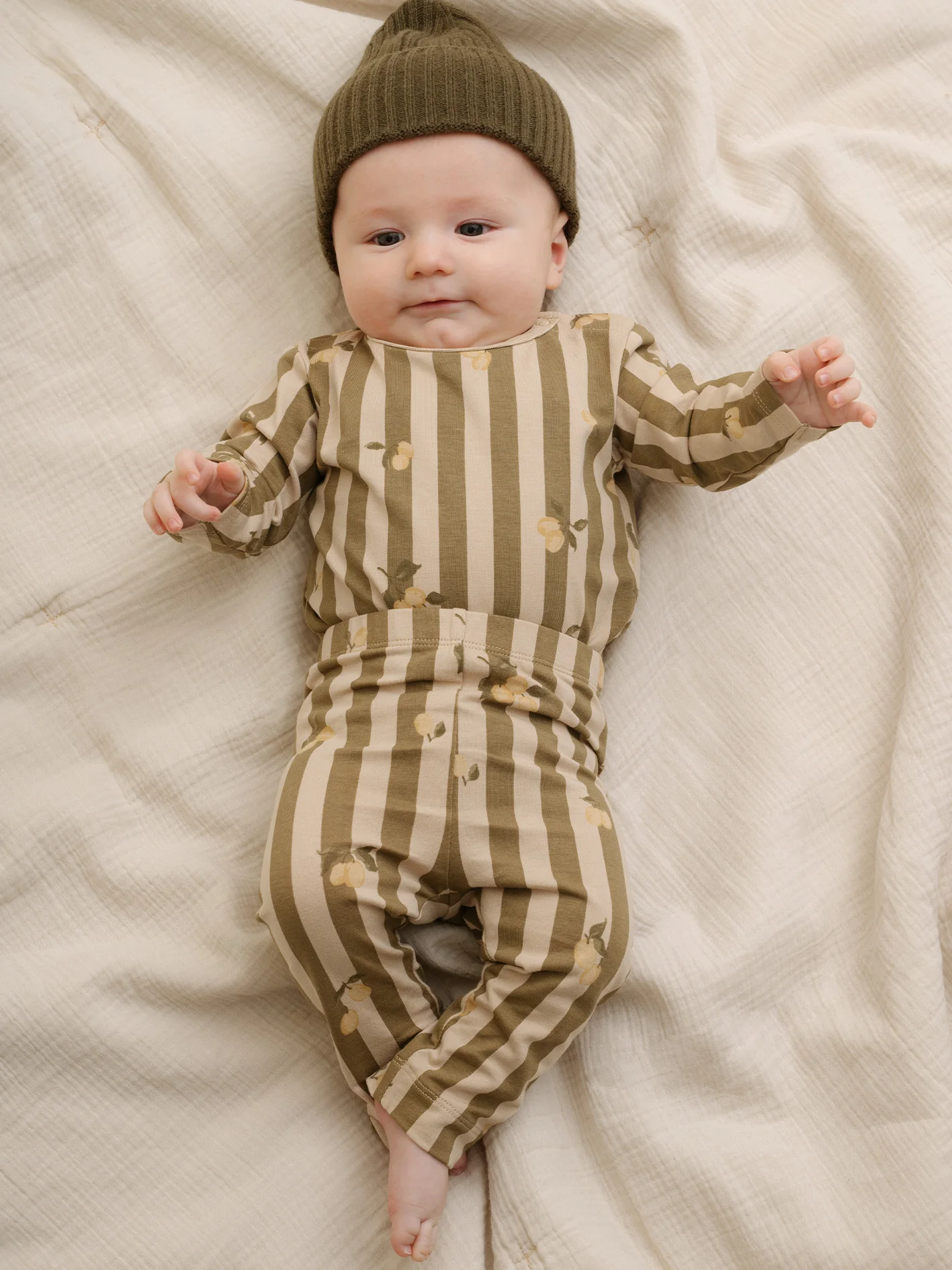 Jersey t-shirt stripe Prune - Afbeelding 5