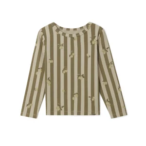 Jersey t-shirt stripe Prune