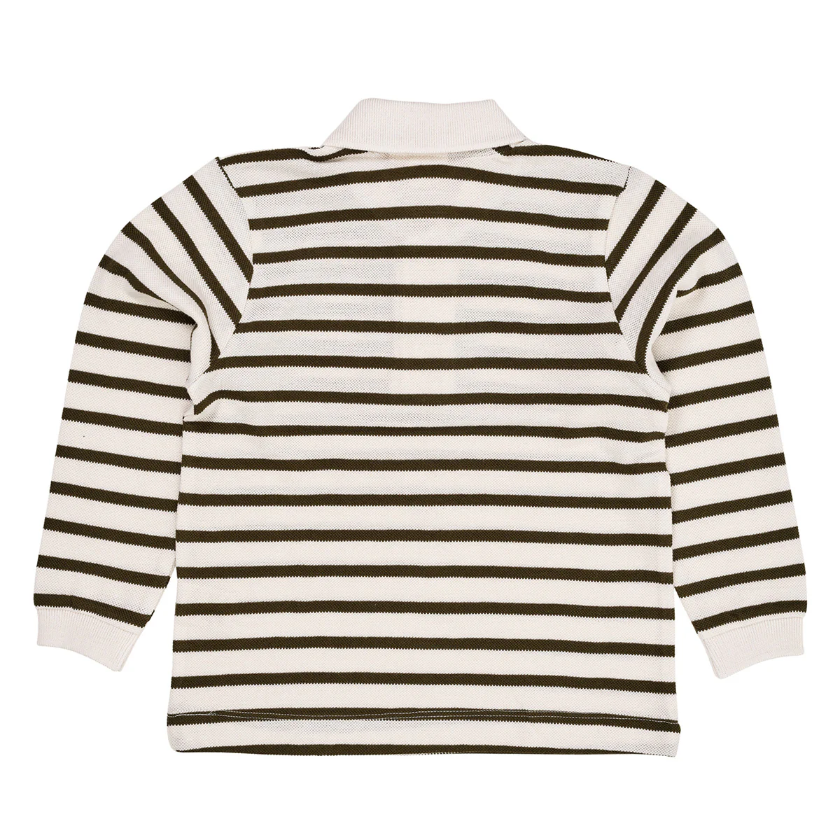 Copenhagen Colors - striped pique polo - forest green - Afbeelding 6