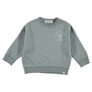 Dear Mini - good vibes sweater - blue gray