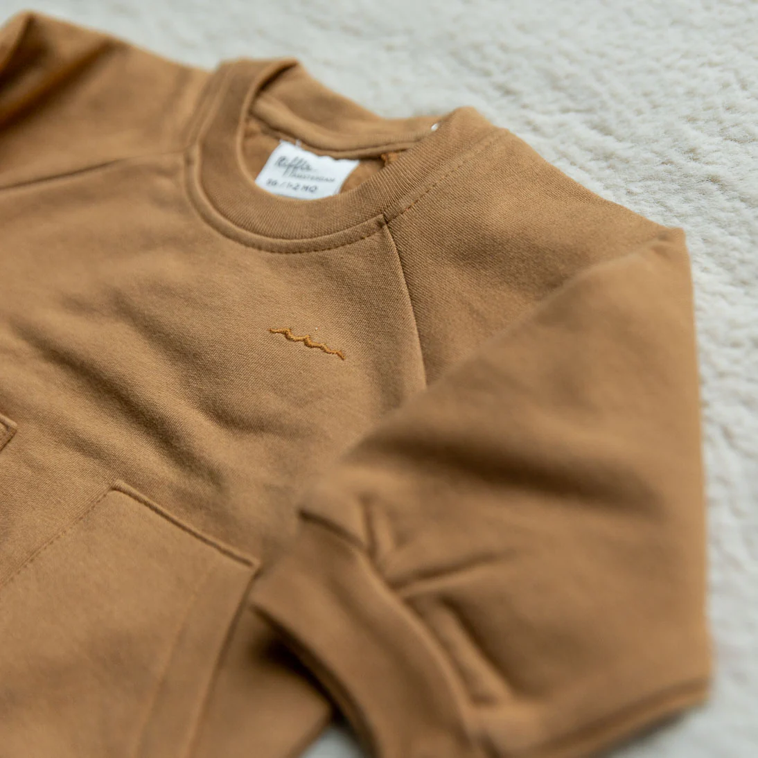 Riffle Amsterdam - sweater Milo - caramel - Afbeelding 4