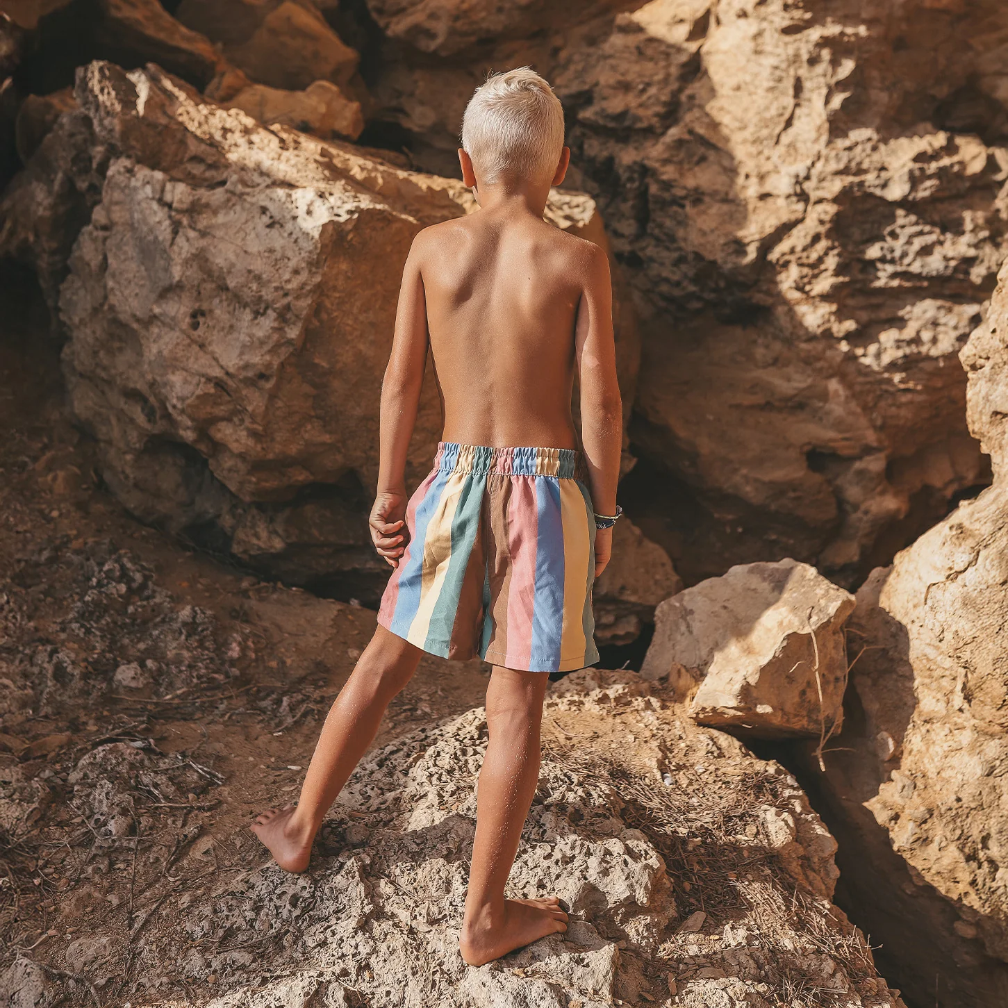 Salted Stories - swim shorts multi stripe - Afbeelding 4