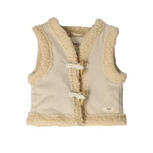 Baje Studio - teddy gilet Syon - crème