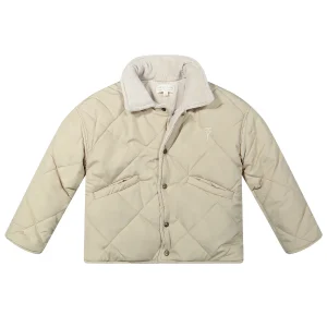 Two You Label - two in one ribbed jacket - oat