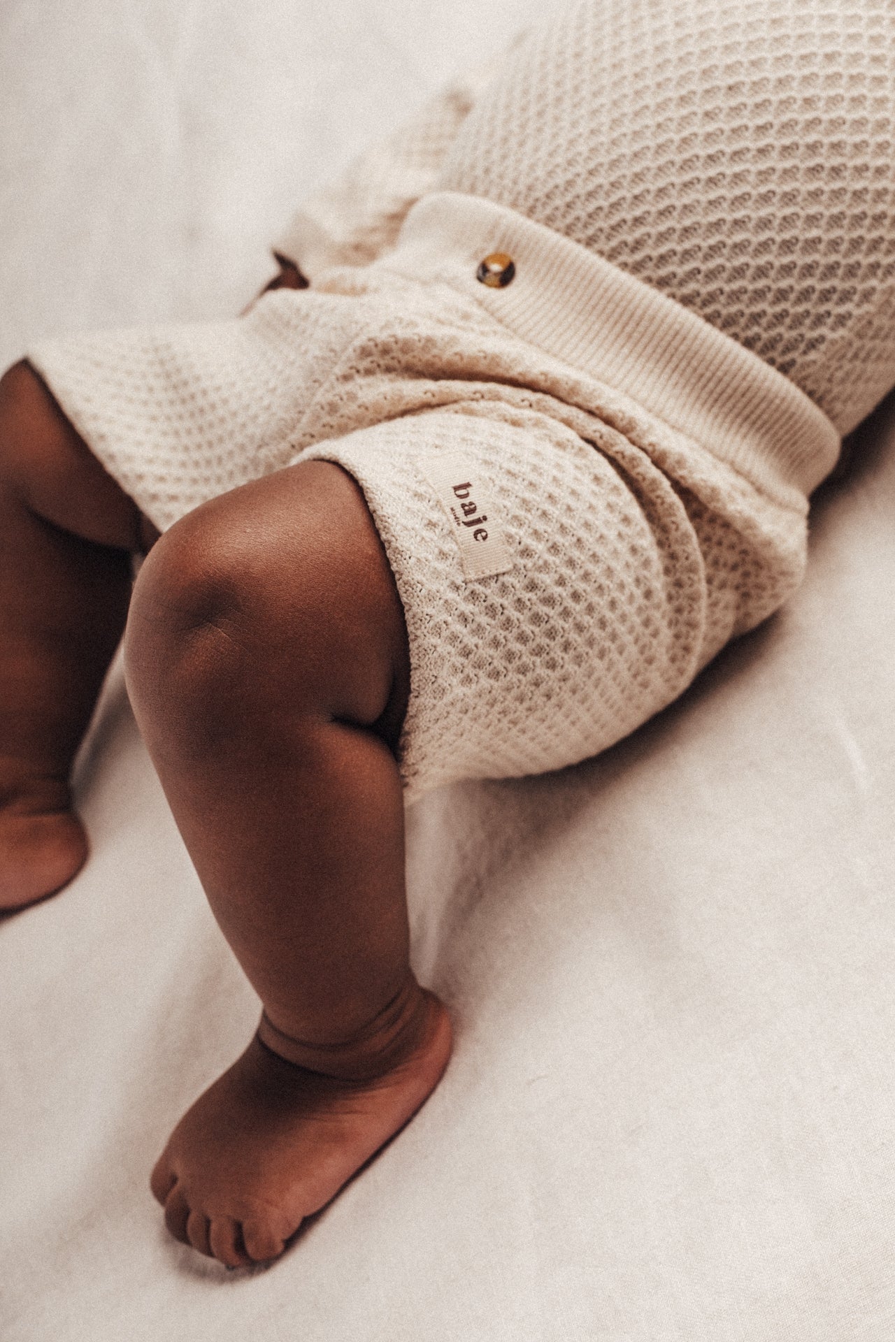 Baje Studio - knitted shorts Uriz - white coconut - Afbeelding 3