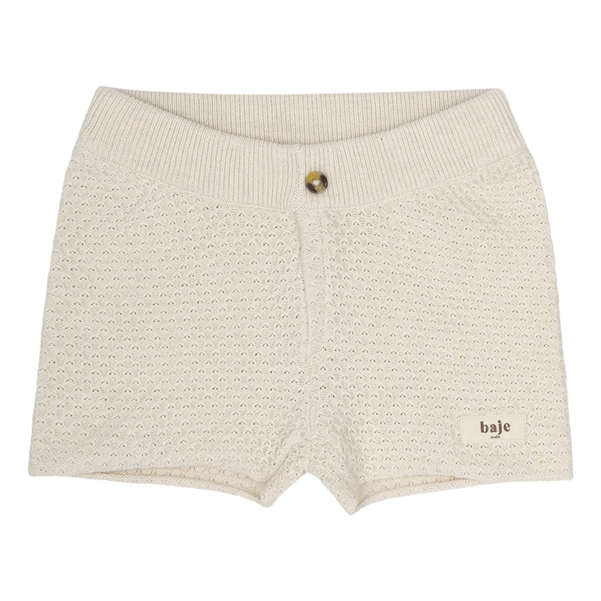 Baje Studio - knitted shorts Uriz - white coconut