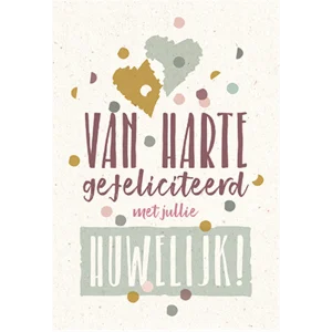 Van harte gefeliciteerd met jullie huwelijk! - Serenity Kaarten