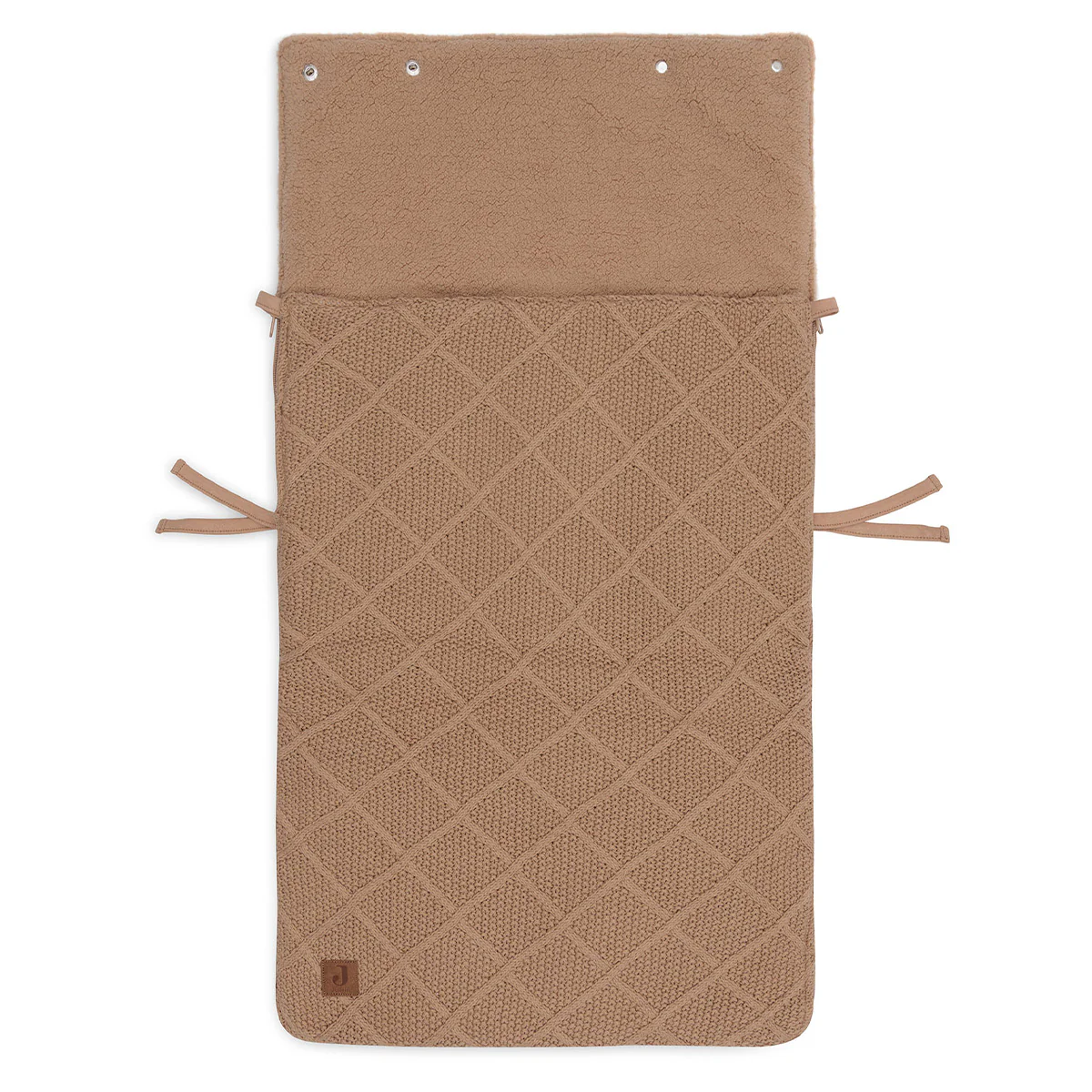 Voetenzak groep 0+ 3/5 punts Check Knit - Biscuit - Afbeelding 5