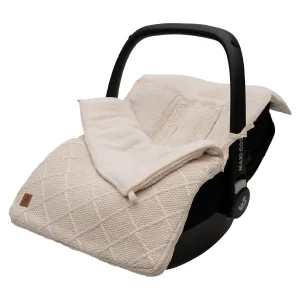 Voetenzak groep 0+ 3/5 punts Check Knit - Oatmeal