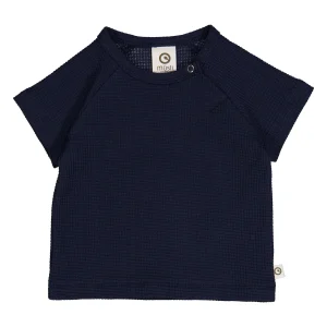 Müsli - waffle shirt raglan - night blue