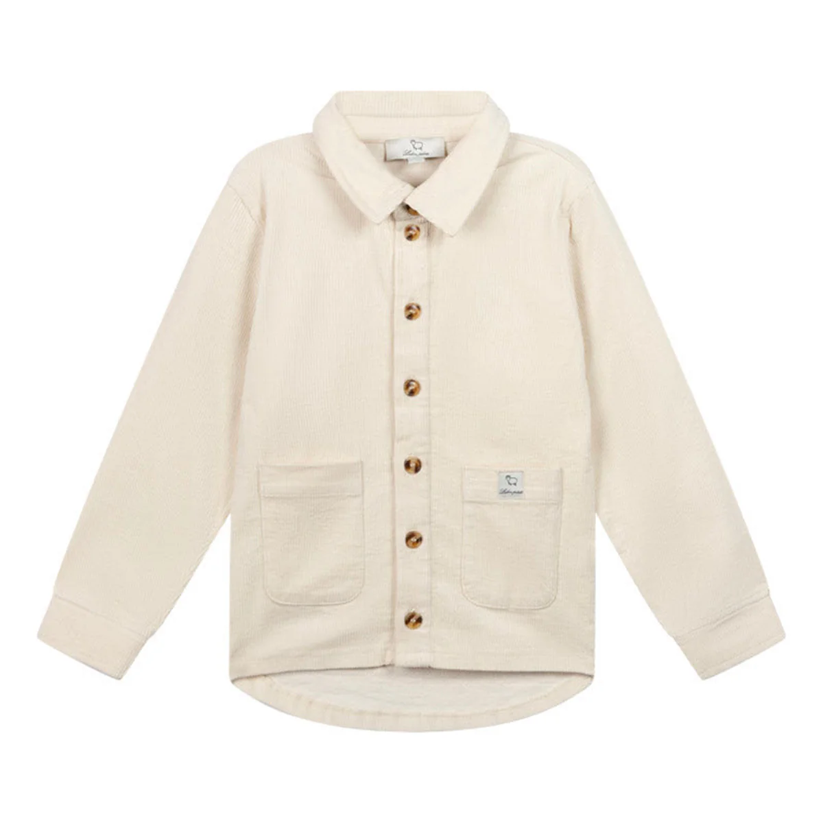 LRDM petits - rib blouse Wander - antique white - Afbeelding 2