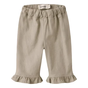 Lil'Atelier - wide leg twill pants baby - oxford tan